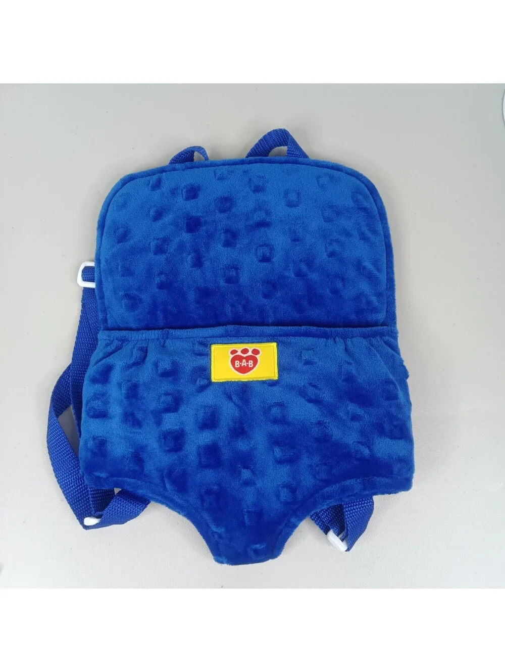 Build A Bear Workshop Bear Soft Backpack Blue Pet Baby Doll Carrier BAB